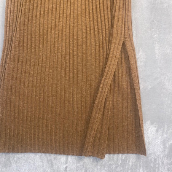Pretty Garden Ribbed Knit Sleeveless Maxi Dress Women's Medium  V Neck Brown NWT - Picture 8 of 10